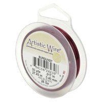 Beadalon 22 Gauge Artistic Wire, Burgundy, 15YD