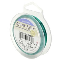 Christmas Green 24ga Artistic Wire, 15YD (13.7m)