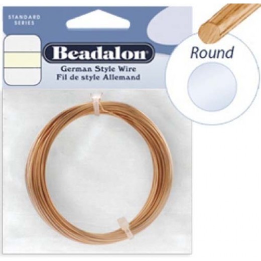 26 Gauge Round German Style  Wire, 20M, Copper