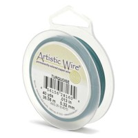 Beadalon 22ga Artistic Wire, Turquiose, 15YD