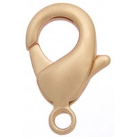 18mm Matte Gold Lobster Clasps, Pack of 2