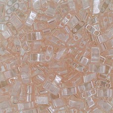 Light Rosaline Transparent Half Tila Beads, colour 0365, 5.2gm approx. 