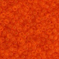 Orange Transparent, Miyuki 11/0 Seed Beads, Colour 0138, 250 Grams