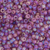 Smoky Amethyst AB Matte Transparent, Miyuki 11/0 Seed Beads, Colour 0142FR, 250 Grams