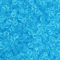 Aqua Transparent, Miyuki 11/0 Seed Beads, Colour 0148, 250 Grams