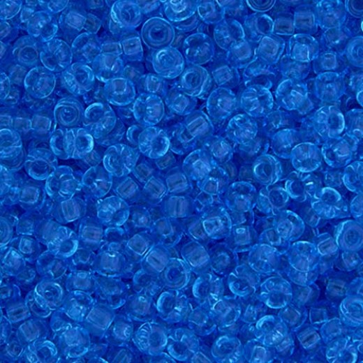 Sapphire Transparent, Miyuki 11/0 Seed Beads, Colour 0150, 22g Approx