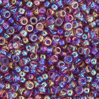 Bulk Bag Lilac Transparent AB Miyuki 11/0 Seed Beads, 250g, Colour 0256