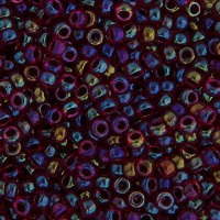 Bulk Bag Dark Garnet Grey Lined-Dyed Miyuki 11/0 Seed Beads, 250g, Colour 0367