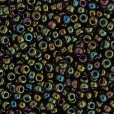 Green Opaque Iris Miyuki 11/0 Seed Beads, 250g, Colour 0453