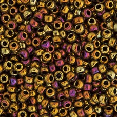 Bulk Bag Light Bronze Iris/AB Metallic Miyuki 11/0 Seed Beads, 250g, Colour 0462