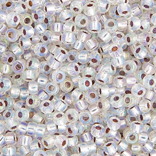 Crystal Silver Lined AB Colour-1001, Miyuki 11/0, 22g