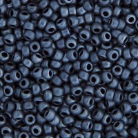 Bulk Bag Gunmetal Matte Metallic Miyuki 11/0 Seed Beads, 250g, Colour 2011