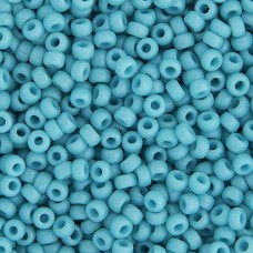 Tur. Blue Opaque Matte Luster Miyuki 11/0 Seed Beads, 250g, Colour 2029