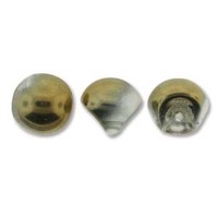 Crystal Amber Mushroom Bead 9x8mm - 30 beads