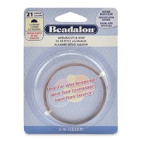 21 Gauge Half Round German Wire,  4M, Antique Brass