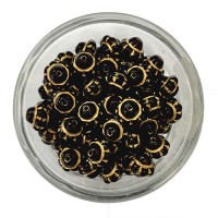 Garnet 8mm Beaded Spacer Beads, Pack of 20