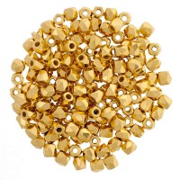 24KT Gold Plated 2mm Firepolished Beads 75pcs