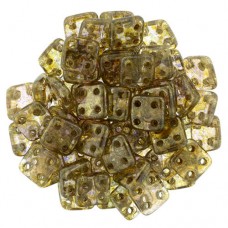 Luster - Transparent Champagne 6mm Quadratile - 9gm Approx