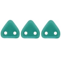 Bulk Bag Pearl Coat Teal Czechmate Triangle Beads, approx 100g