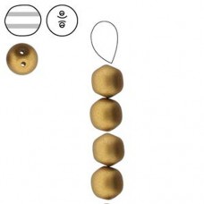 Double Hole Dobble Beads, Matte Metallic Antique Brass, 20 Beads