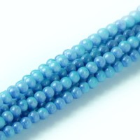 Cornflower Ripple Shiny 2mm Glass Pearls, 150pcs