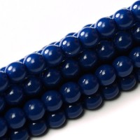 Royal Blue Shiny 2mm Glass Pearls, 150pcs