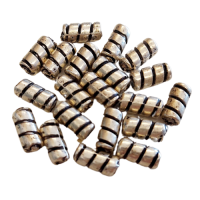 4x9mm Barber Pole Bead, pack of 20