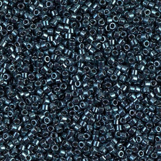 DB0451 Galvanised Dark Steel Blue, Size 11/0 Miyuki Delica Beads, 5.2g approx.