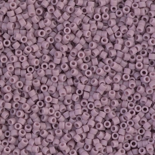 DB0758 Mauve Matte Opaque, Size 11/0 Miyuki Delica Beads, 5.2 g approx.