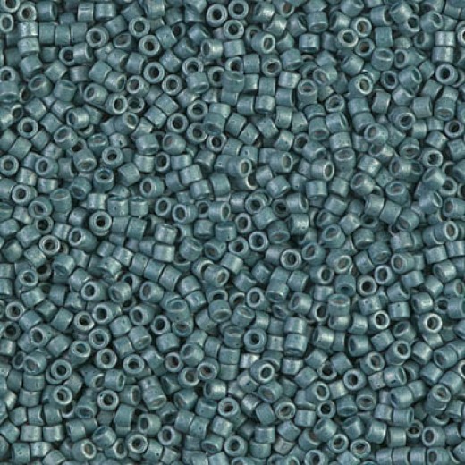 DB1172 Galvanized Matte Dark Aqua, Size 11/0 Miyuki Delica Beads, 5.2g approx.