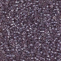 DB1224 Transparent Mauve Luster, Size 11/0 Miyuki Delica Beads, 50g Wholesale Pack