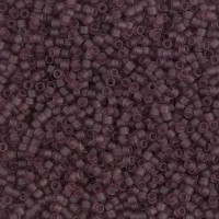 DB1264 Matte Transparent Mauve, Size 11/0 Miyuki Delica Beads, 50g Wholesale Pack