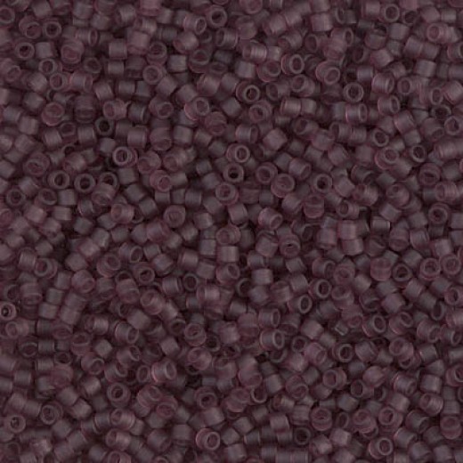 DB1264 Matte Transparent Mauve, Size 11/0 Miyuki Delica Beads, 50g Wholesale Pack