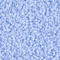 DB1517 Matted Opaque Light Sky Blue, Size 11/0 Miyuki Delica Beads, 50g Wholesale Pack