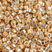 DBS0031 Gold 24kt  AB Plated, Colour code 31 Size 15/0 Miyuki Delica Beads, 3.3gm bag