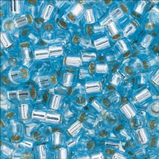 DBS0044 Aqua Silver Lined, Colour code 44 Size 15/0 Miyuki Delica Beads, 5.2g ap...