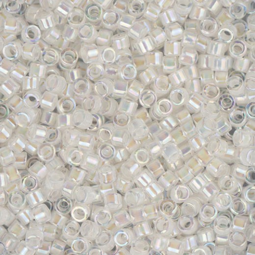 DB0052 Off White AB, Size 11/0 Miyuki Delica Beads, 50gm bag