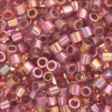 DBS0103 Red Transparent Gold Luster, Size 15/0 Miyuki Delica Beads, 5.2g approx....