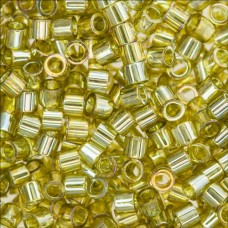 DBS0124 Transparent Golden Olive Lustre Miyuki 15/0 Miyuki Delica Beads, colour ...