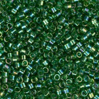 DB0152 Green Transparent AB, Size 11/0 Miyuki Delica Beads, 50gm bag