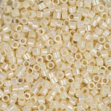 DBS0157 Cream Opaque AB , Colour code 157 Size 15/0 Miyuki Delica Beads, 5.2gm a...