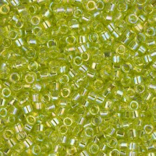 DBMC0174  Chartreuse Transparent AB 10/0 Cut Miyuki Delica Beads Colour Code 017...