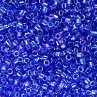 DBS0178 Cobalt Blue Transparent AB , Colour code 178 Size 15/0 Miyuki Delica Beads, 5.2g approx.