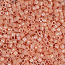 DBS0207  Opaque Peach Luster Miyuki 15/0 Miyuki Delica Beads, colour 0207, 5.2g...