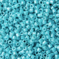 DBM0217 Light Aqua Opaque Glazed Luster  Miyuki Delica Beads size 10/0 - 5.2g