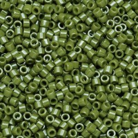 DB0263 Pale Green Lime Opaque Glazed Luster, Size 11/0 Miyuki Delica Beads, 5.2g approx.