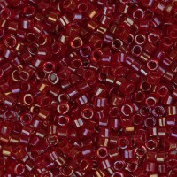 DB0295B Red Lined-Dyed, Size 11/0 Miyuki Delica Beads, 50gm bag