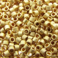 DB0331 24KT Metallic Bright Yellow Gold Matted, Size 11/0 Miyuki Delica Beads, 3.3g approx.