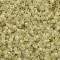 DB0383 Pale Beige Transparent Matte Glazed Luster, Size 11/0 Miyuki Delica Beads, 5.2g approx.