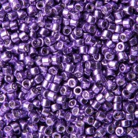 DB0430 Dark Lilac Opaque Galvanized-Dyed, Size 11/0 Miyuki Delica Beads, 5.2g approx.